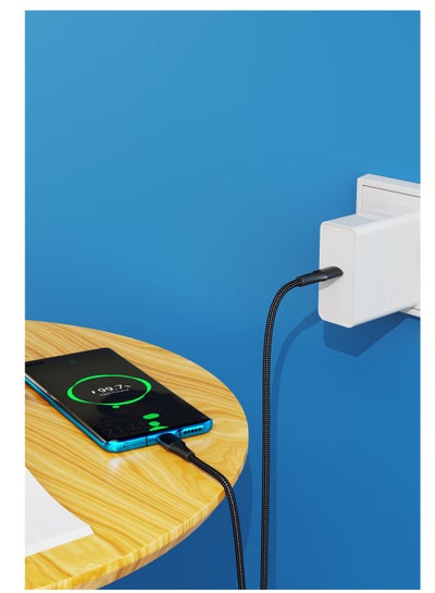 Type C to Type C Cable With 2m Length 100W Super Fast Charging Cable Data Sync & Transfer 480mbps