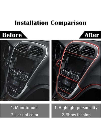 5M Car Interior Trim Strips Car Electroplating Decoration Styling Door Dashboard Flexible Interior Trim Accessories with Installing Tool