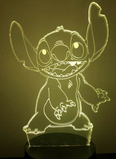 Stitch Lilo Alien Ohana Hawaii 3D Night Light LED 16 Colour Table Lamp