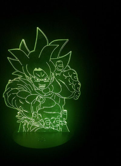 Goku Super Saiyan Drogon Ball-Z 3D Acrylic LED 16 Colour Night Light Touch Table Lamp