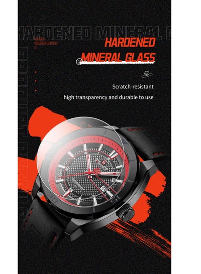 ساعات NAVIFORCE 9209 للرجال رياضية عسكرية مضيئة مقاومة للماء كاجوال