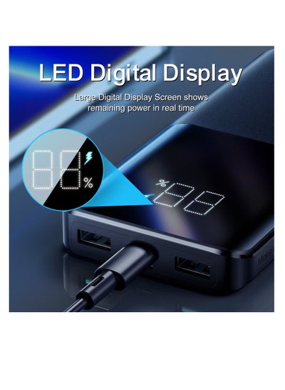 10000 mAh Power Bank With 22.5W Fast Charging and LED Digital Display 1*USB C & 2*USB A Ports Charge up to 3 devices Simultaneously