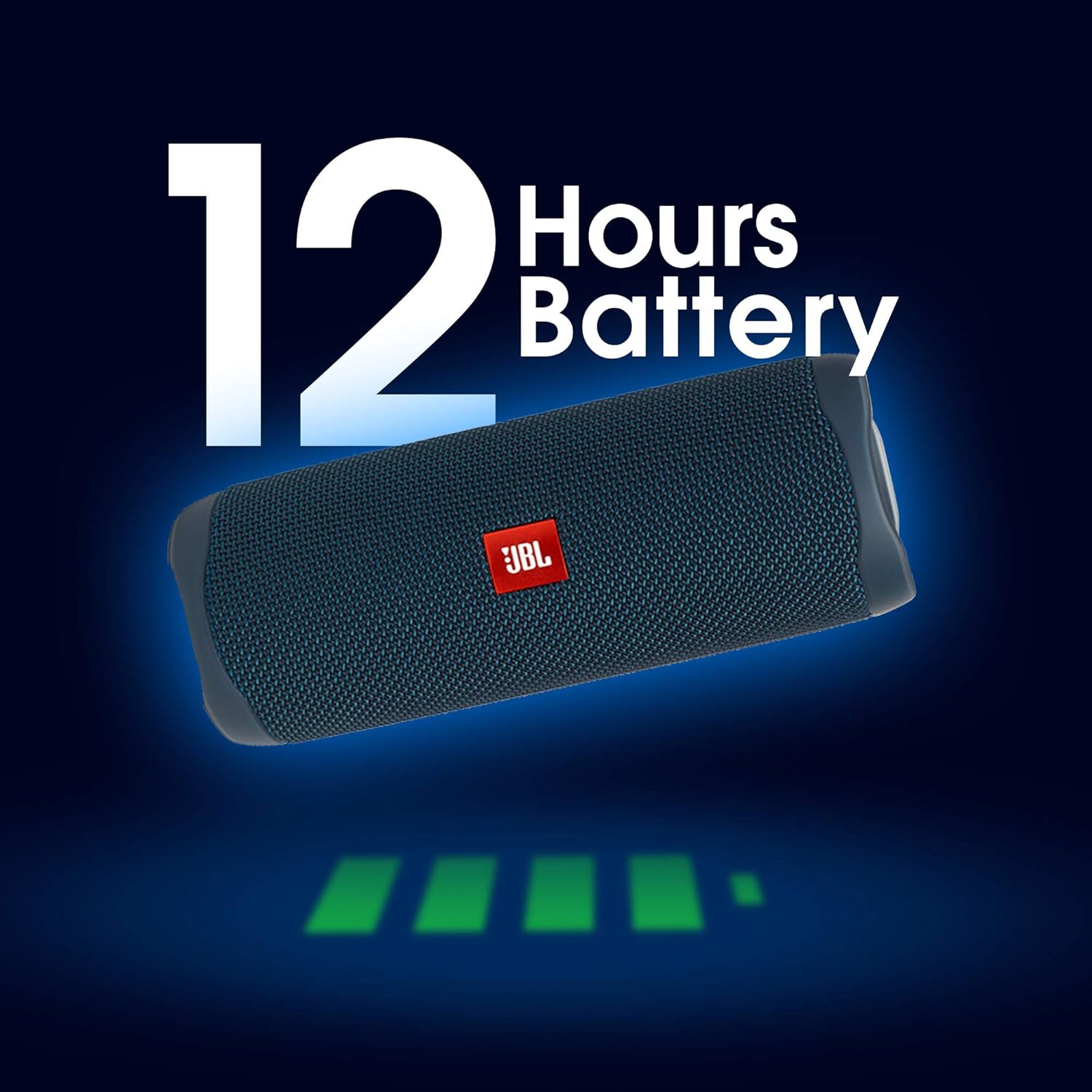 JBL Flip 5 Portable Waterproof Bluetooth Speaker with 12 Hours of Battery, Powerful Sound and Booming Bass, Lightweight, Stand Vertical or Horizontal, JBL Partyboost Compatible - Blue, JBLFLIP5BLU