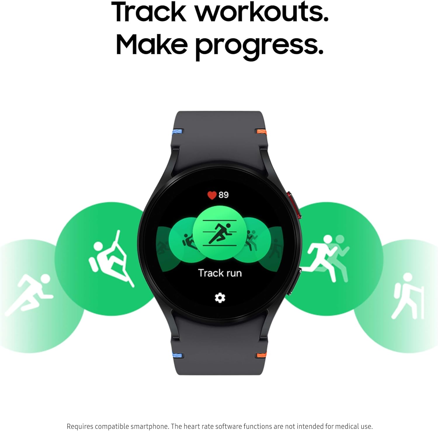 Samsung Galaxy Watch FE 40mm Bluetooth AI Smartwatch w/Fitness Tracking, BIA Sensor, Personalized HR Zones, Heart Rate Tracker, Sleep Monitor, 2024, Pink Gold [US Version, 1Yr Manufacturer Warranty]