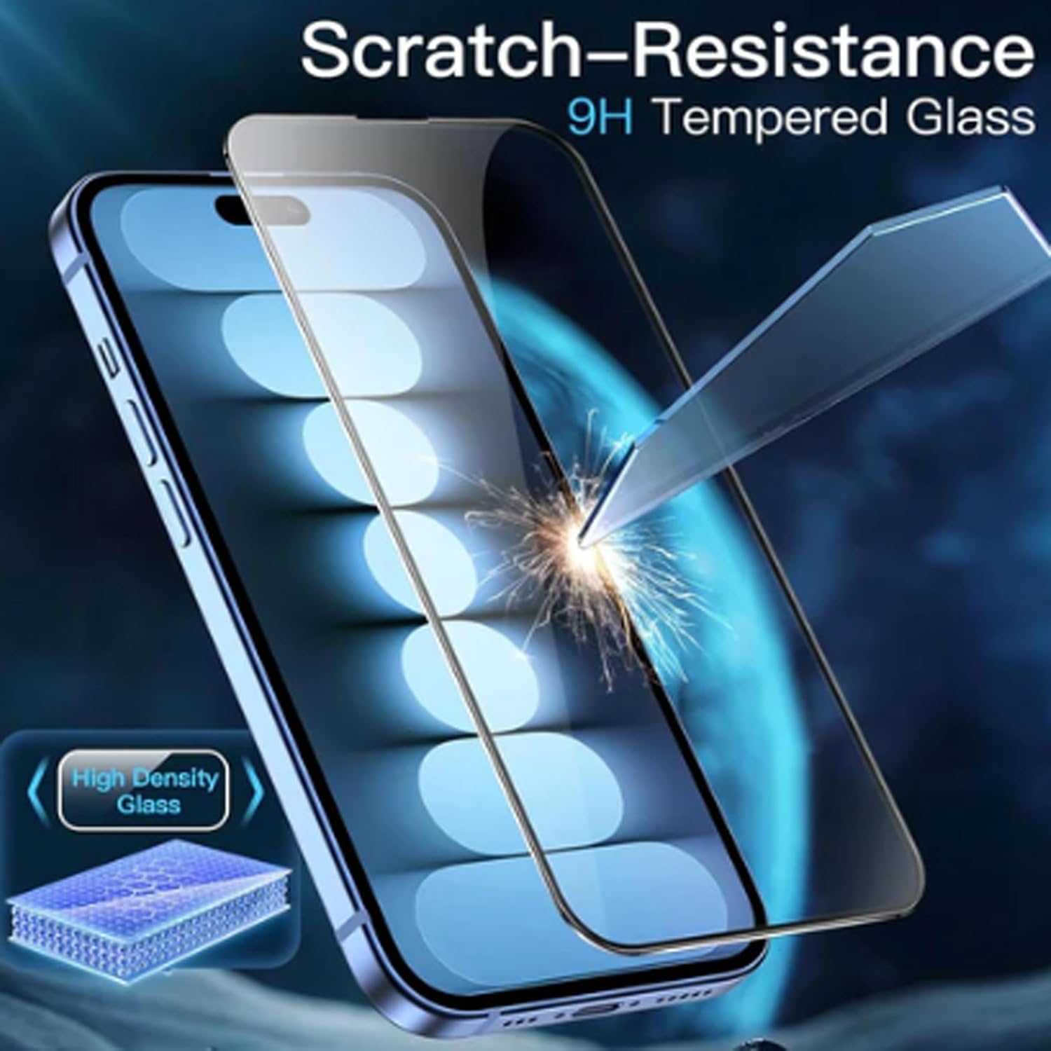 PROTECT   iPhone 16 ESD Screen Protector, Anti Dust, 9D, Tempered Glass, Clear, CIP16