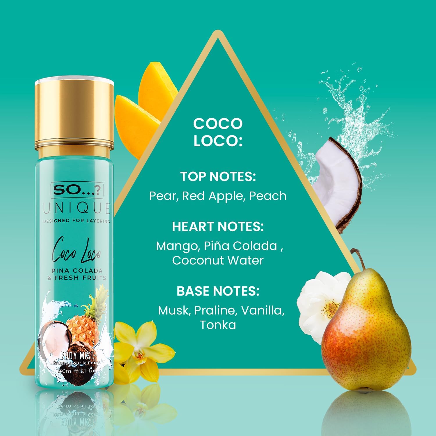 SO…? Unique Women Coco Loco Body Mist Fragrance Spray 150ml