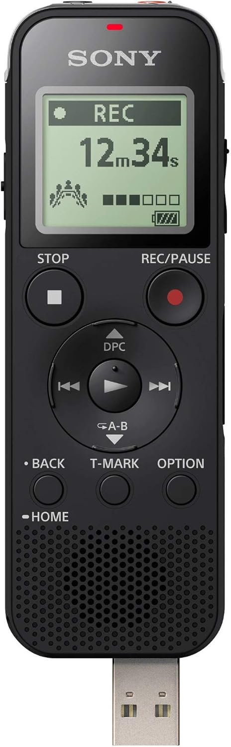 مسجل صوت رقمي ستيريو Sony ICD-PX470 مع مسجل صوت USB مدمج