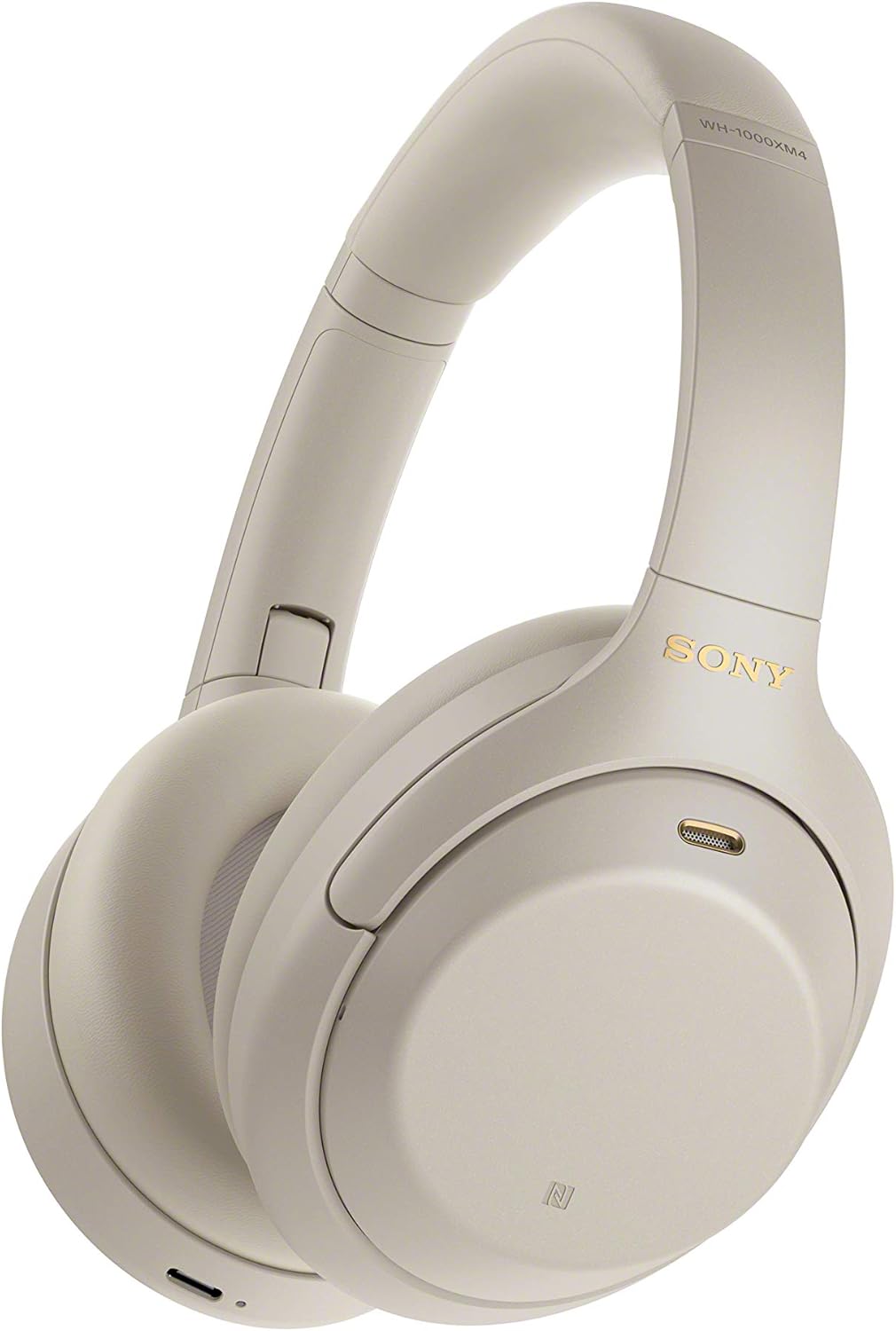سماعات رأس لاسلكية Sony WH-1000XM4 مزودة بخاصية إلغاء الضوضاء - عمر بطارية يصل إلى 30 ساعة - تصميم فوق الأذن - مُحسّنة لـ Alexa ومساعد Google - مع ميكروفون مدمج للمكالمات الهاتفية - فضي