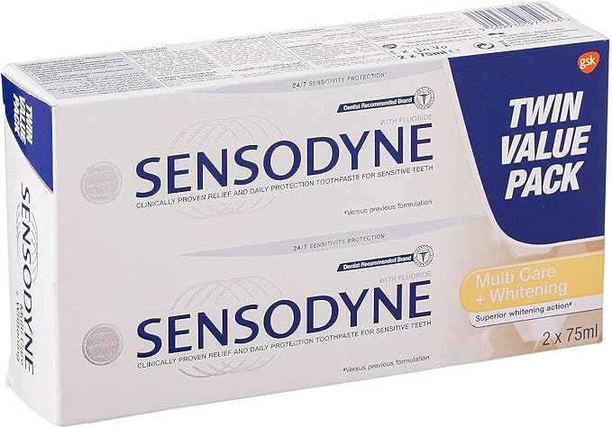 Sensodyne T/P Multi Care+Whitening 75Ml (Value Pack Of 2)