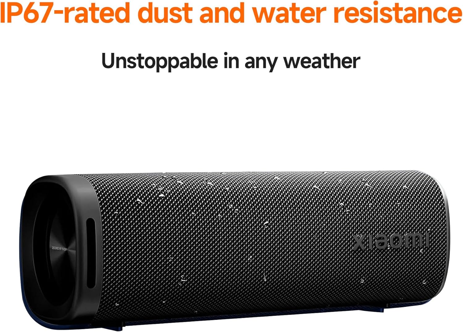 Xiaomi Portable Bluetooth Speaker (30W), Sound, True Wireless Stereo, Bluetooth 5.4, IP68 Waterproof, Long Time Playback, Black