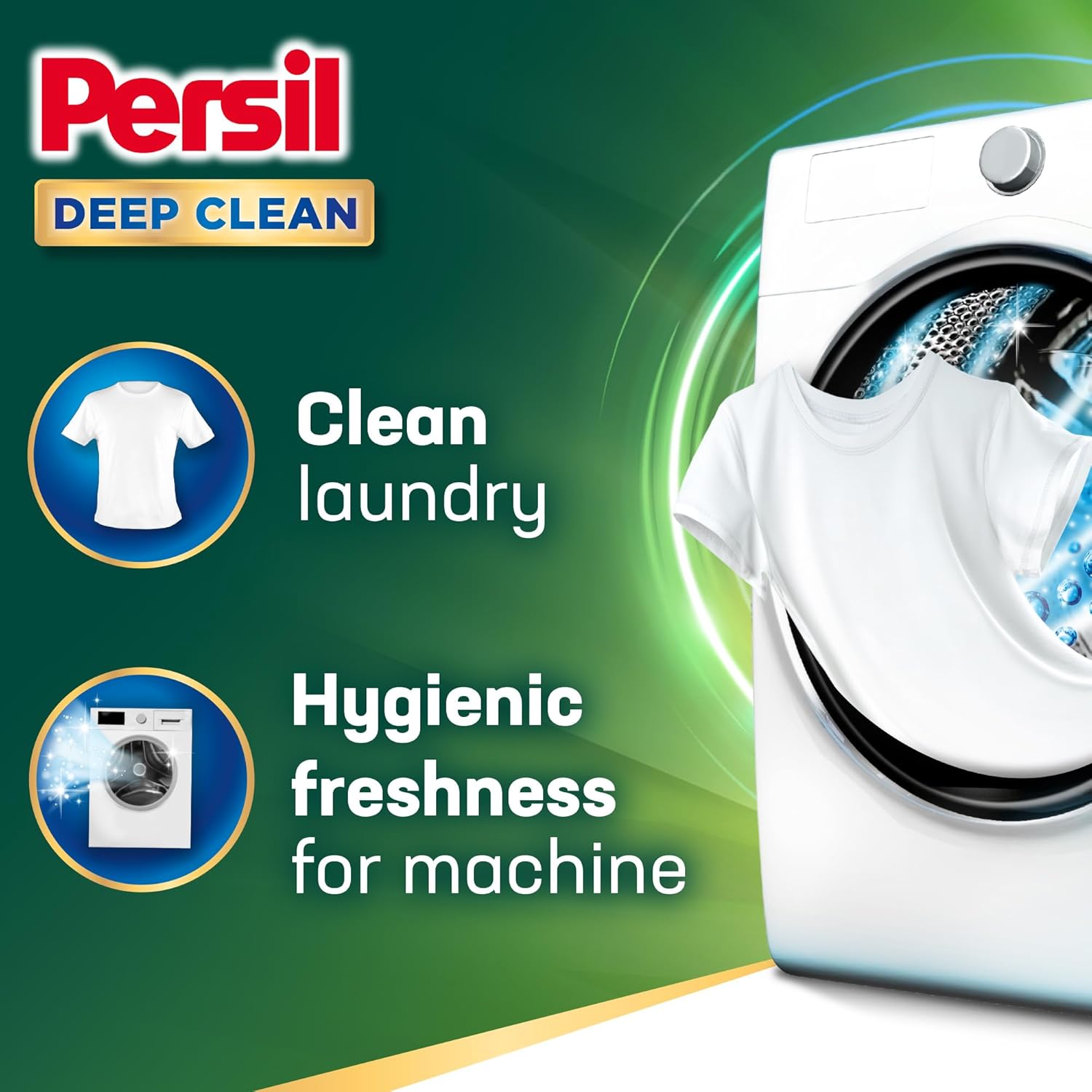 Persil Power Gel Liquid Laundry Detergent, With Deep Clean Technology, 1 L