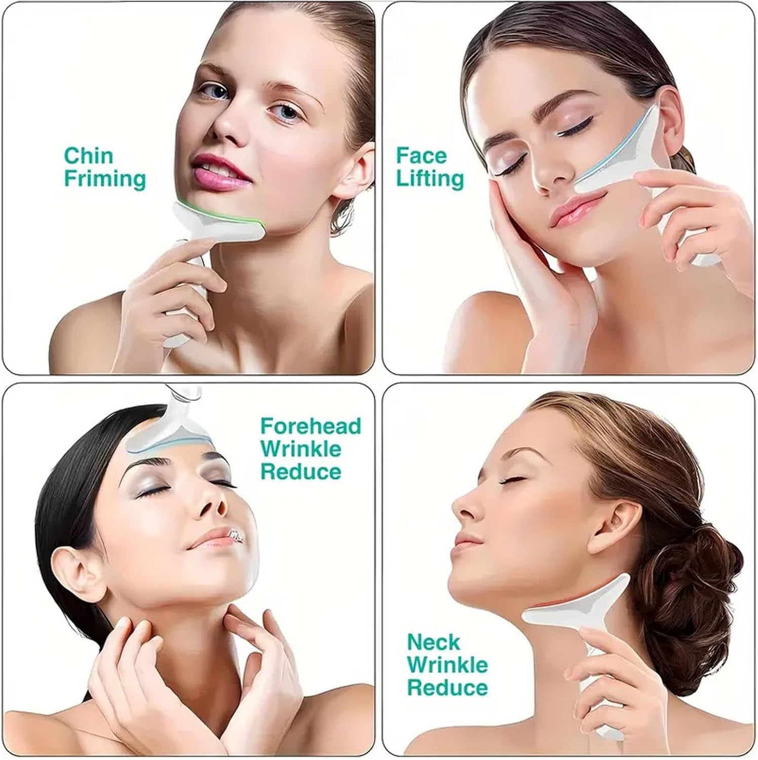 Kanff Electric Face Massager, Anti-Wrinkle Face Device with 3 Modes, Firming Wrinkle Removal Facial Massager Tool for Face and Neck for Women
