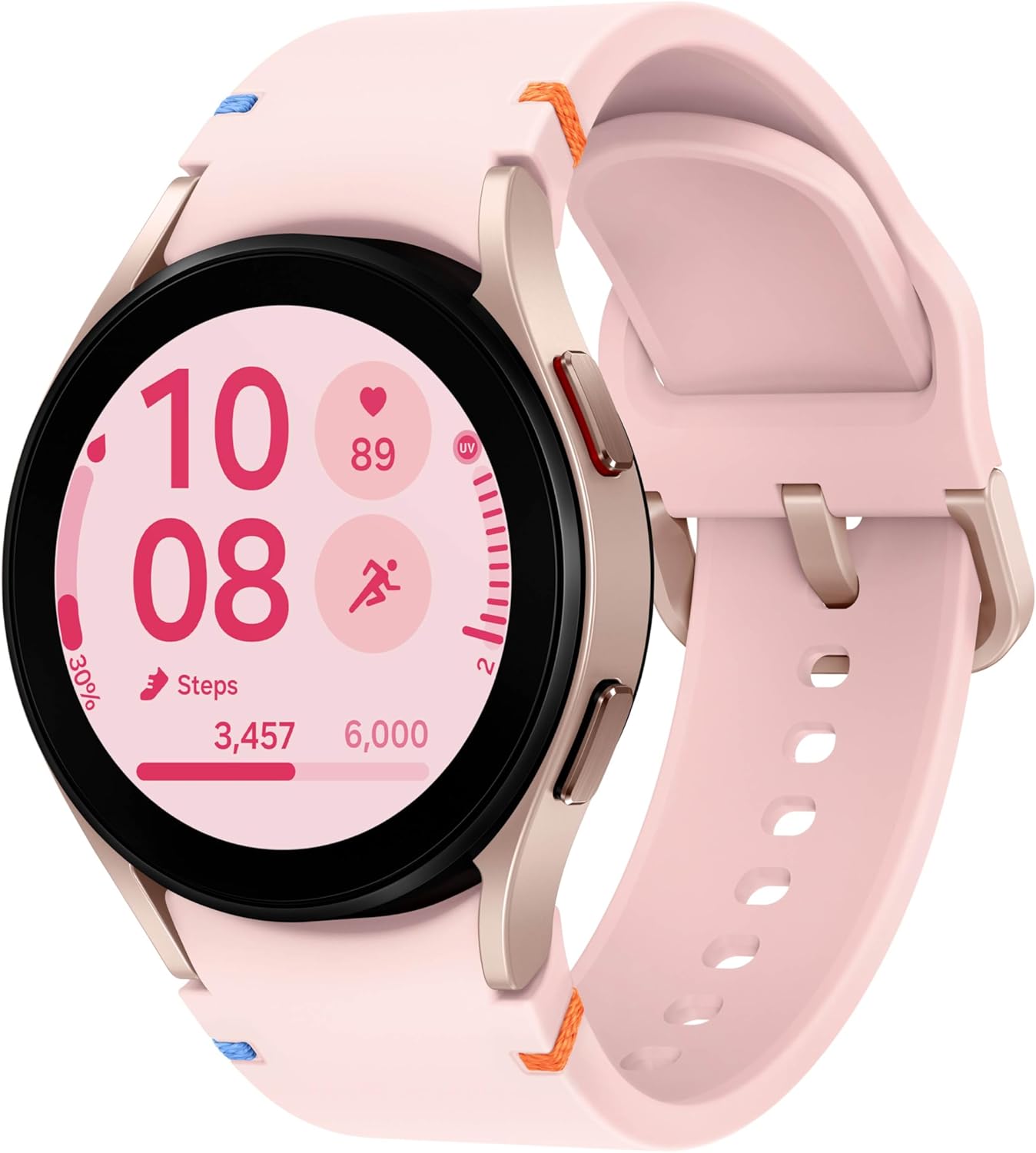 Samsung Galaxy Watch FE 40mm Bluetooth AI Smartwatch w/Fitness Tracking, BIA Sensor, Personalized HR Zones, Heart Rate Tracker, Sleep Monitor, 2024, Pink Gold [US Version, 1Yr Manufacturer Warranty]