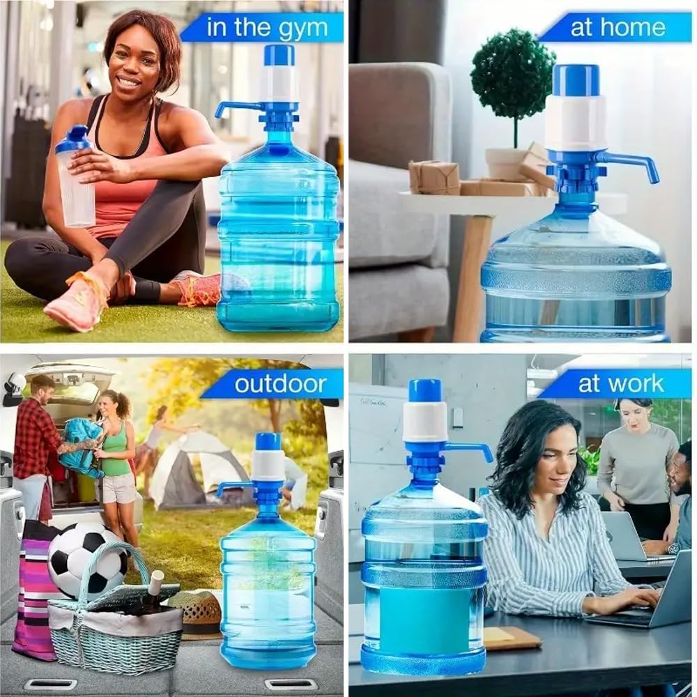 HUILE by HEXAR Water Pump, Manual Water Pump, Gallon Bottles Pump, Manual Water Bottle Pump, High-end Water Pump, Easy Portable Manual Hand Press Dispenser Water Pump