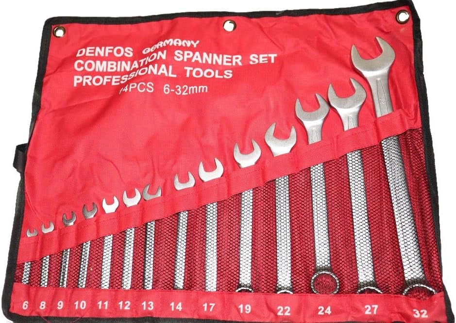 DENFOS Combination Wrench Set 14 Pcs (6mm-32mm)