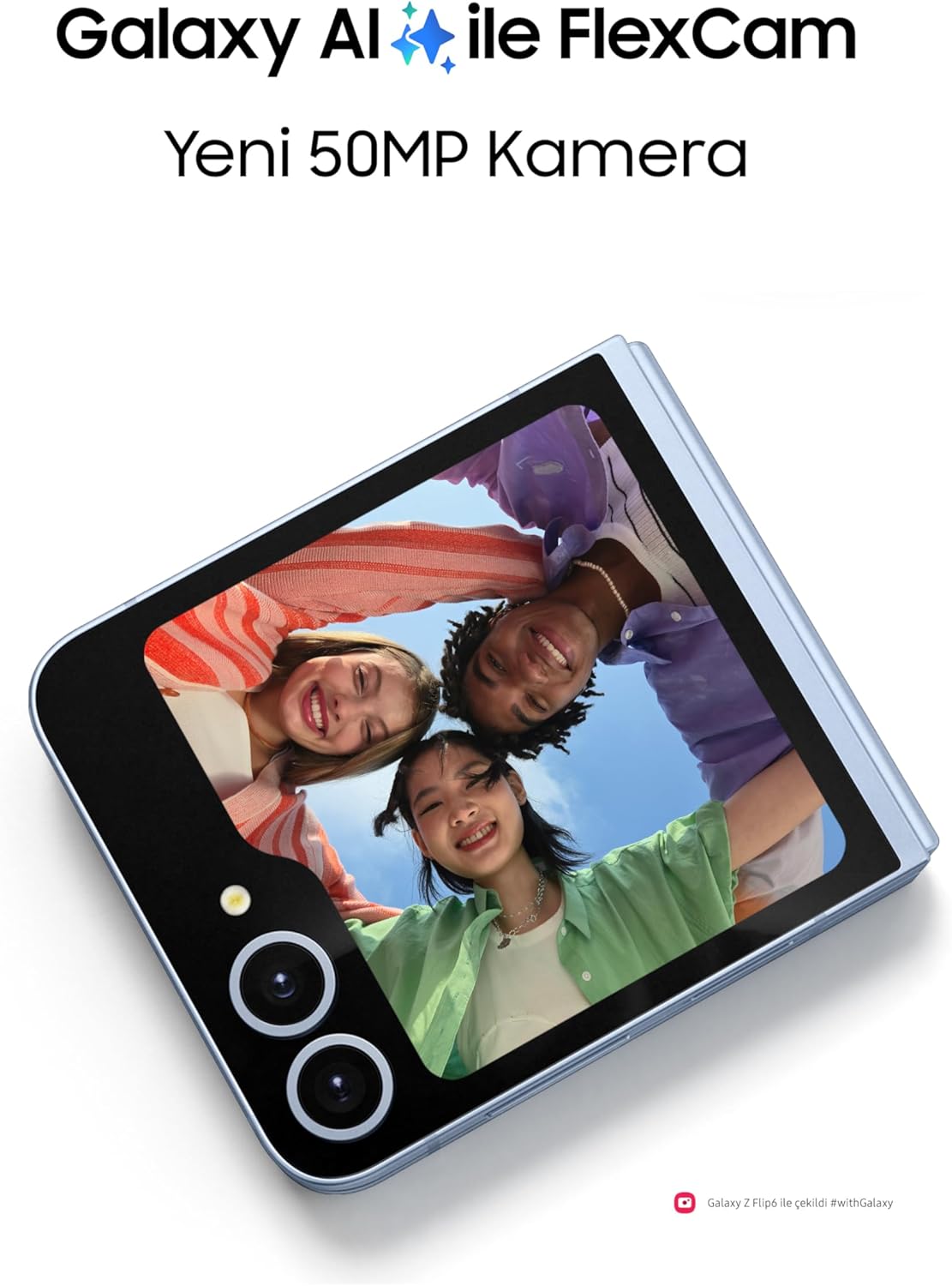 SAMSUNG Galaxy Z Flip6, 12GB RAM, 512GB Storage, Yellow, 50MP Camera, 1 year Seller Warranty (International Version)