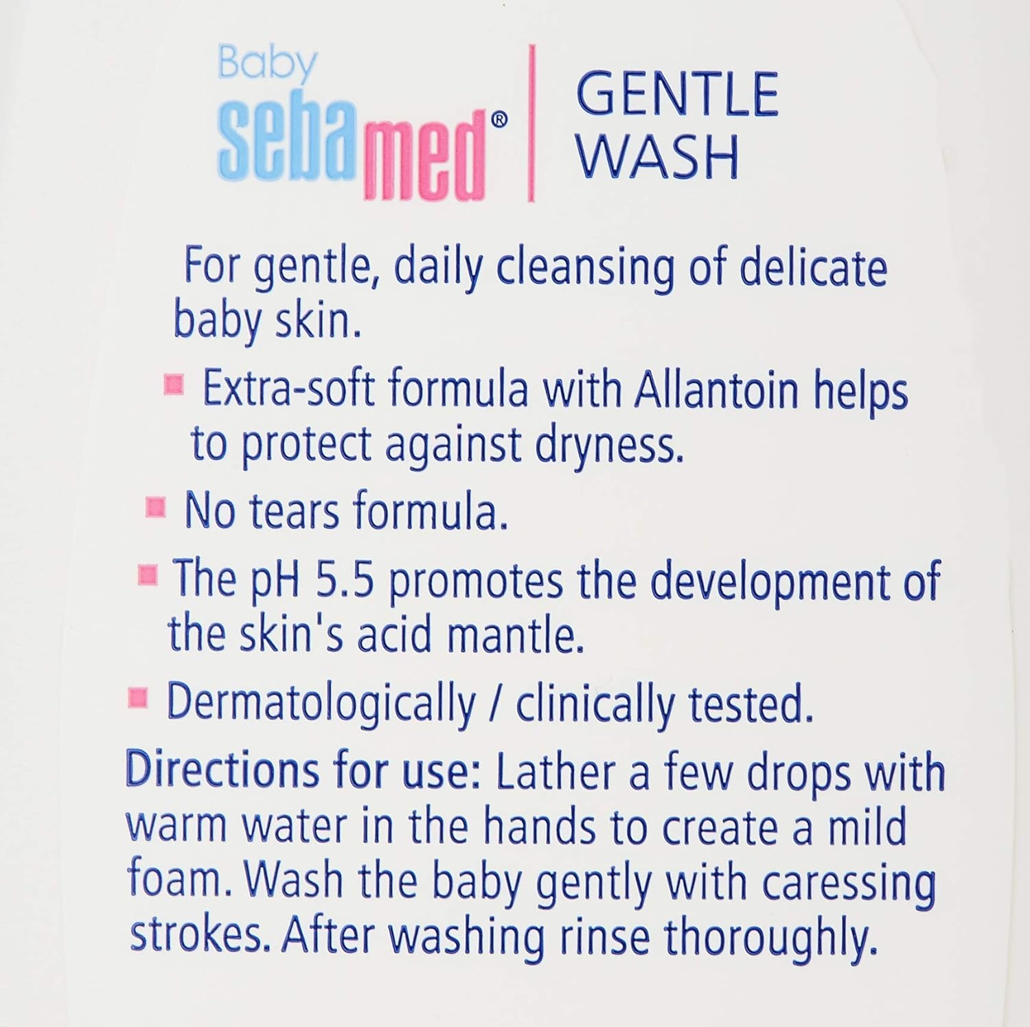 SEBAMED BABY GENTLE WASH 200ML