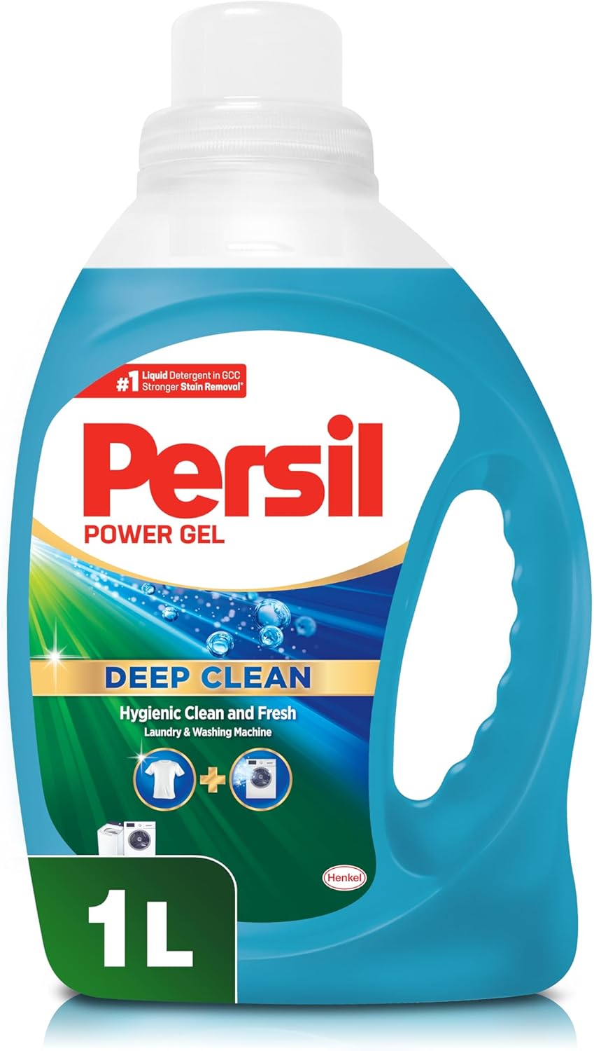Persil Power Gel Liquid Laundry Detergent, With Deep Clean Technology, 1 L