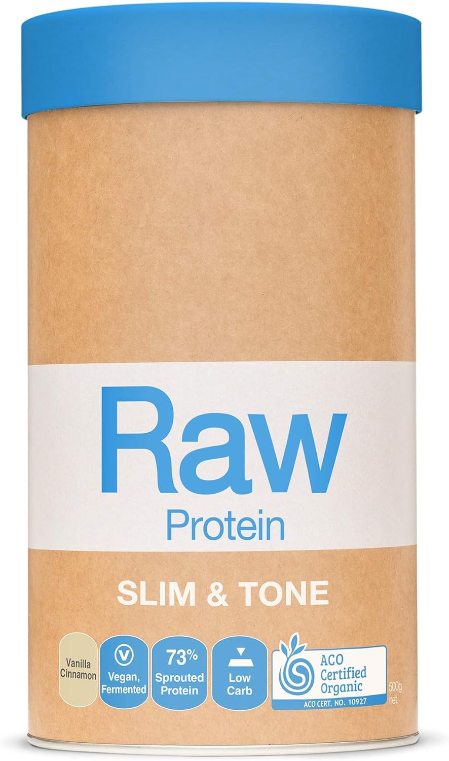 Raw Vegan Protein Slim And Tone Vanilla And Cinnamon 500G