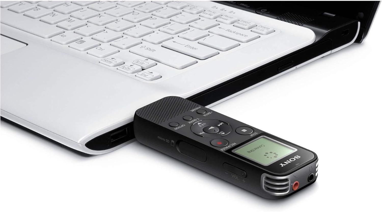 مسجل صوت رقمي ستيريو Sony ICD-PX470 مع مسجل صوت USB مدمج