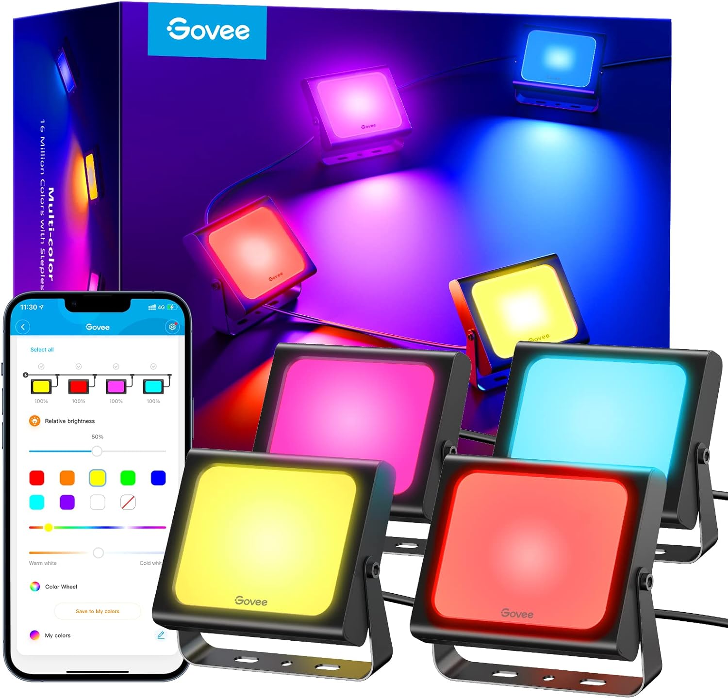 مصابيح LED الذكية Govee RGBICWW