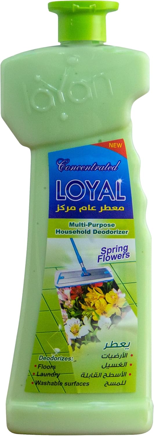 LOYAL Concentrated Multi-Purpose Household Deodorizer,floor cleaning with Spring Flowers,Green Color - 700 ml