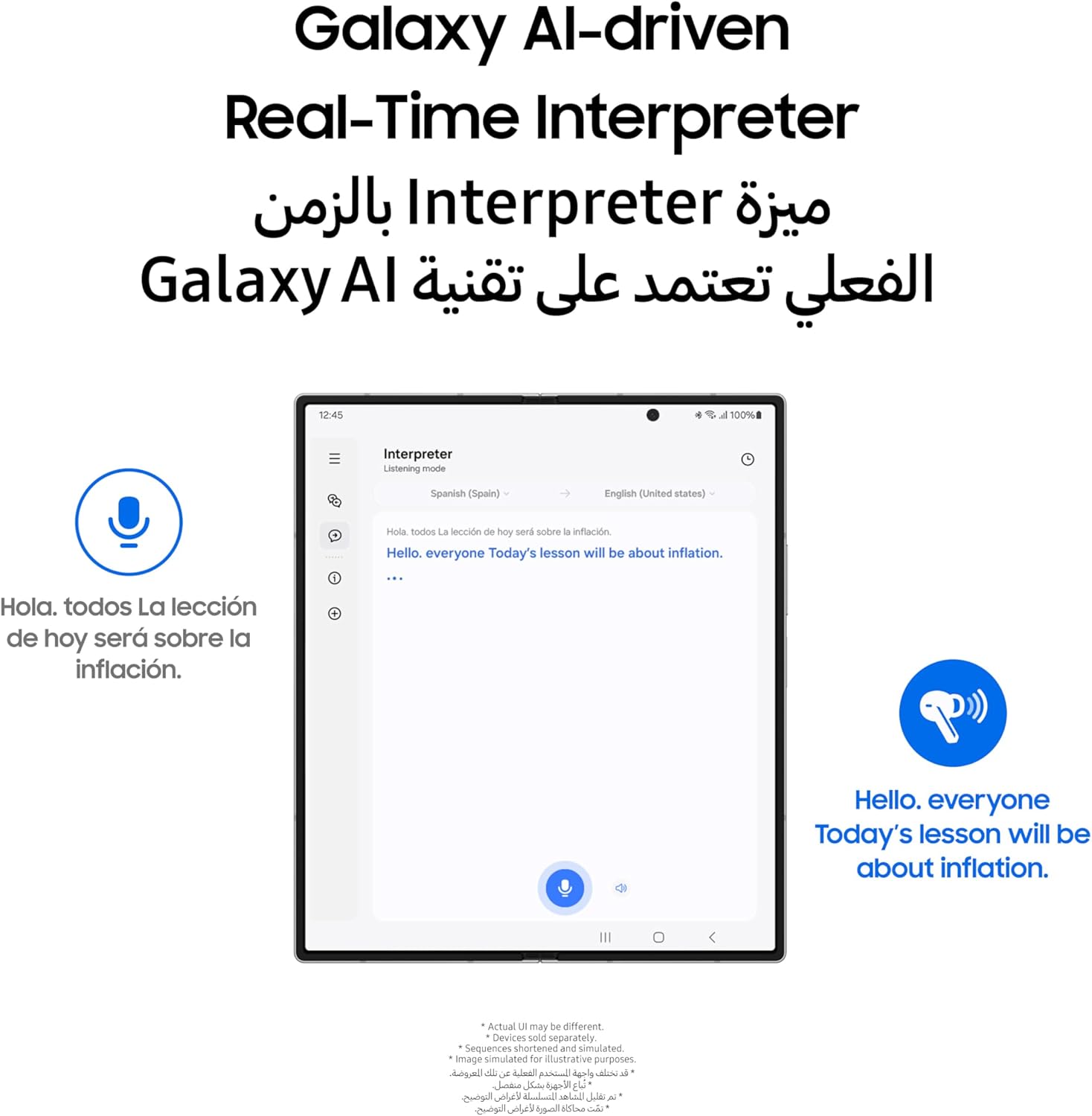 سامسونج جالكسي بودز 3 برو، أبيض، سماعات أذن لاسلكية بتقنية البلوتوث مع خاصية التحكم في الضوضاء، صوت عالي الدقة، صوت 360 درجة (إصدار الإمارات العربية المتحدة)