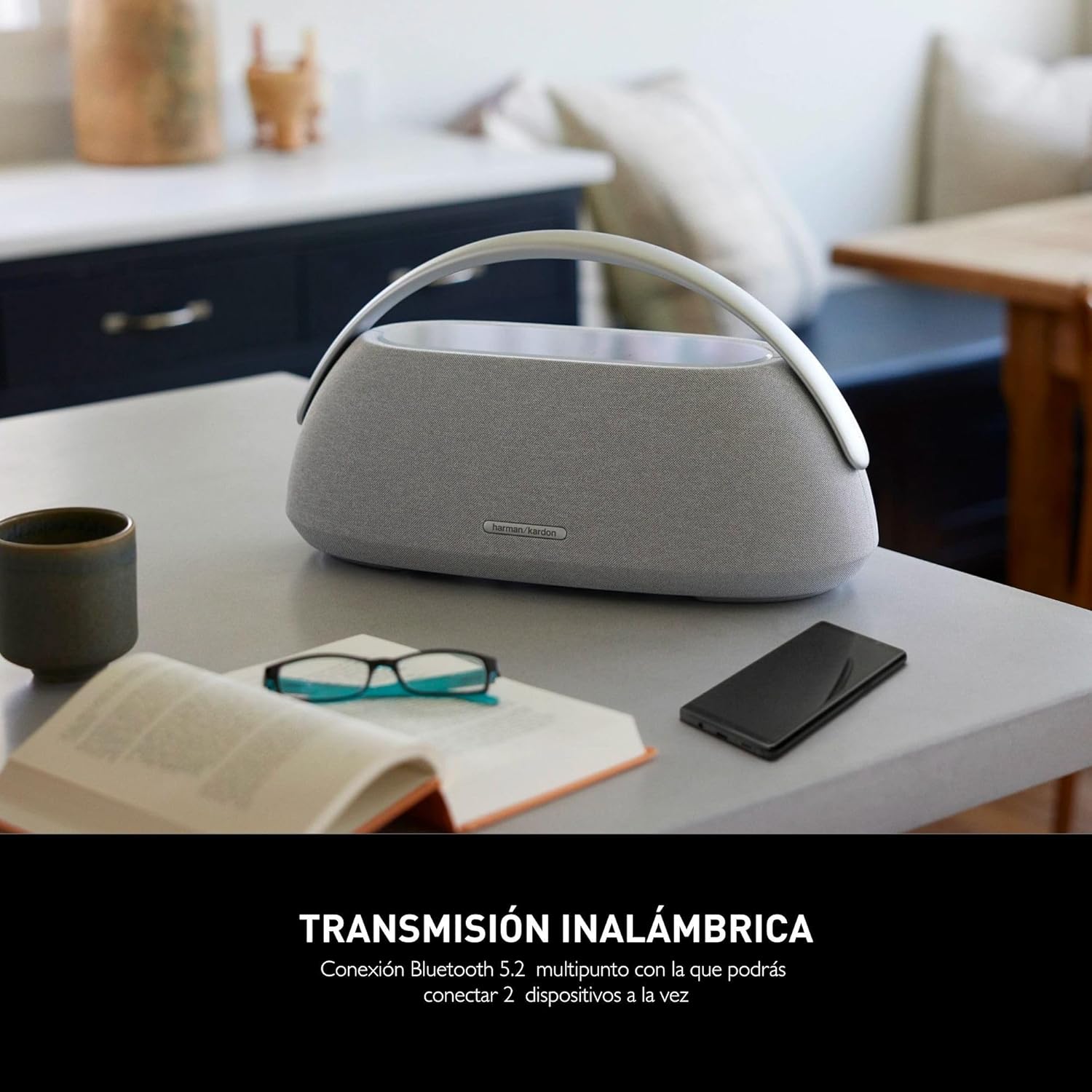 Harman Kardon Go + Play 3 Wireless Bluetooth Speaker, 160 W Power, 8 Hour Playback, Dual Microphones – Grey