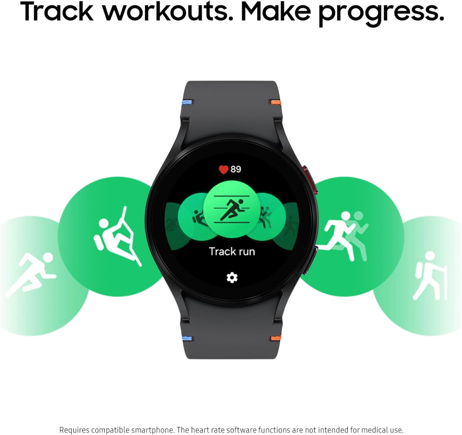 Samsung Galaxy Watch FE 40mm Bluetooth AI Smartwatch w/Fitness Tracking, BIA Sensor, Personalized HR Zones, Heart Rate Tracker, Sleep Monitor, 2024, Black [US Version, 1Yr Manufacturer Warranty]