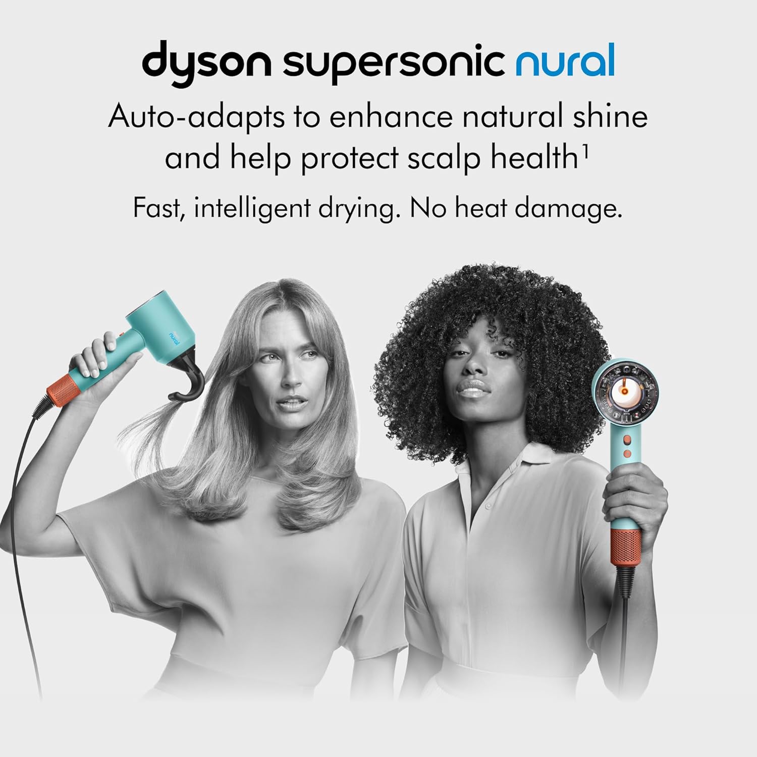 Dyson Supersonic NuralTM Hair Dryer, HD16 Ceramic Patina/Topaz, Hair Care, Intelligent Heat Control, Plastic, Drying & Styling