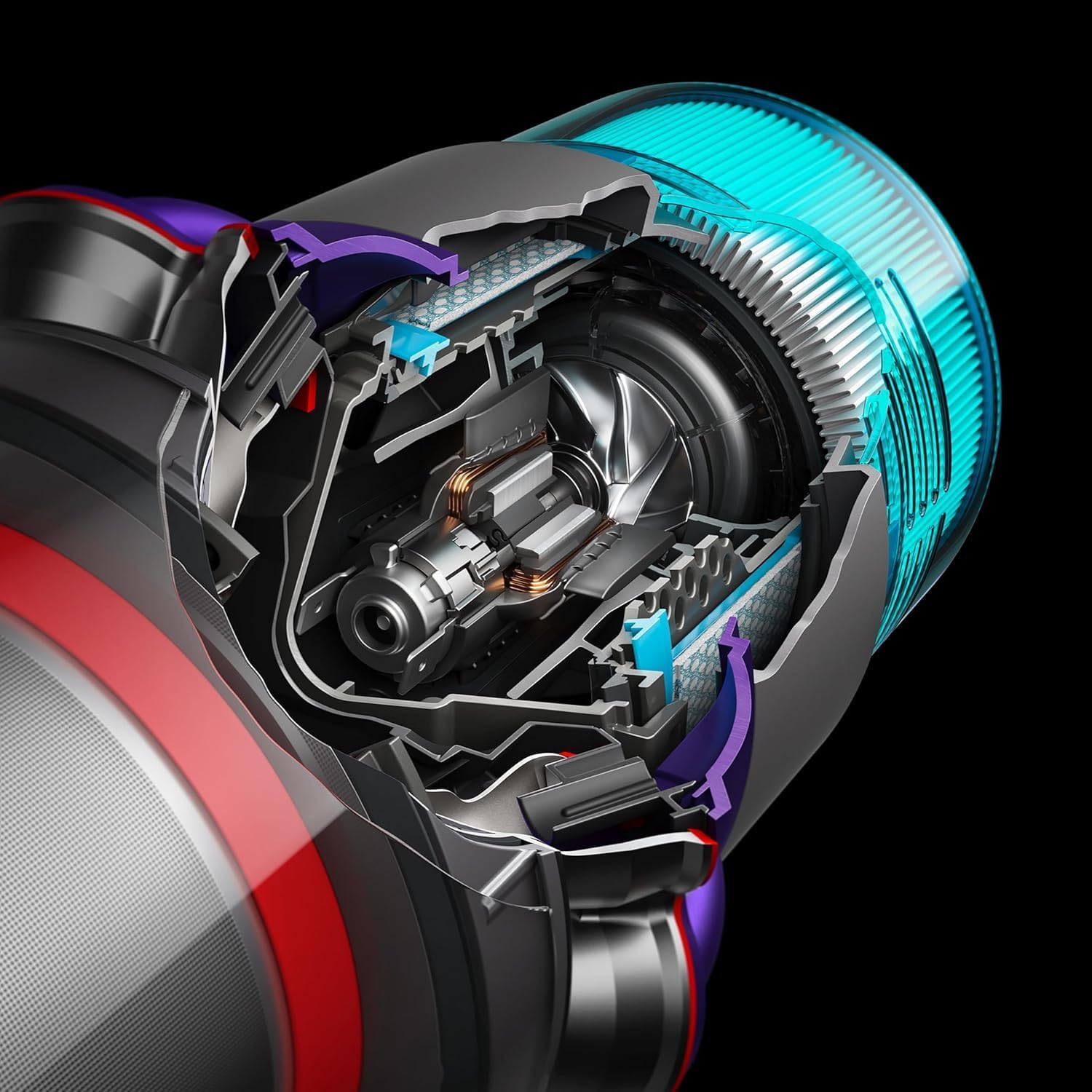قابس Dyson Gen5 Detect Absolute UK UAE (حديدي/أرجواني)