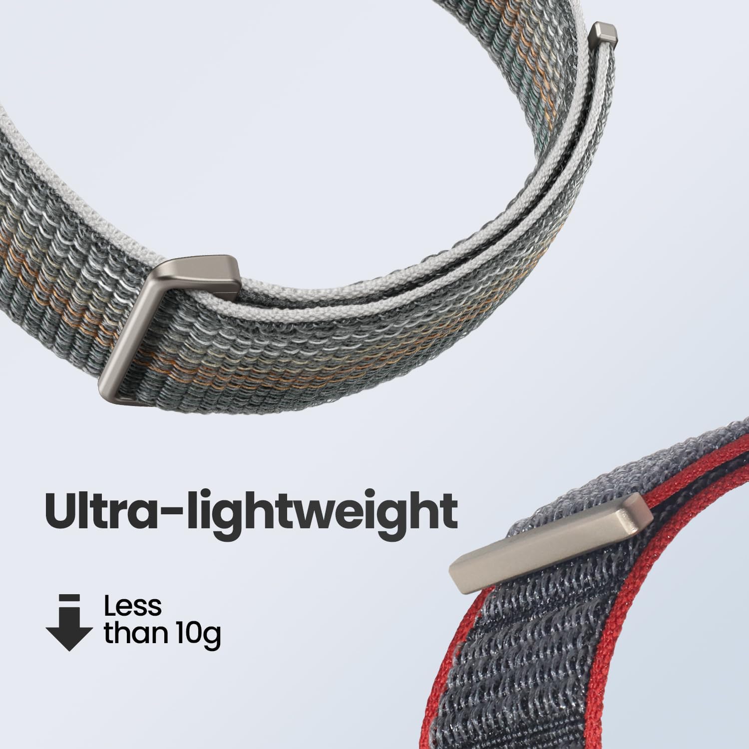 Amazfit Original Smartwatch Replacement Strap, Nylon, 22 mm, Compatible Balance, Cheetah Pro, Cheetah Round, GTR 4, GTR 4 Limited Edition, GTR 3, GTR 3 Pro, GTR 2, Grey