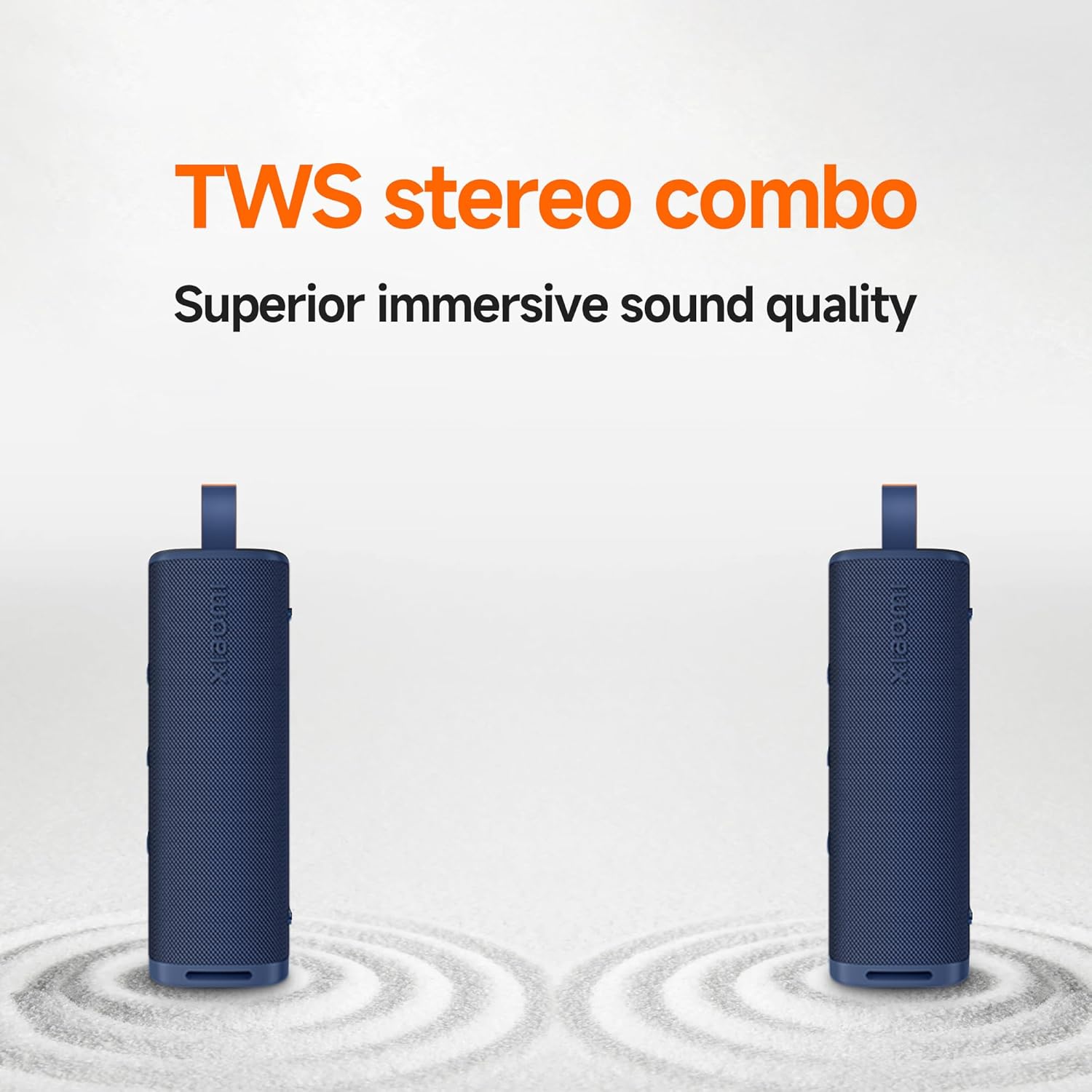 Xiaomi Portable Bluetooth Speaker (30W), Sound, True Wireless Stereo, Bluetooth 5.4, IP67 Waterproof, Long Time Playback, Blue