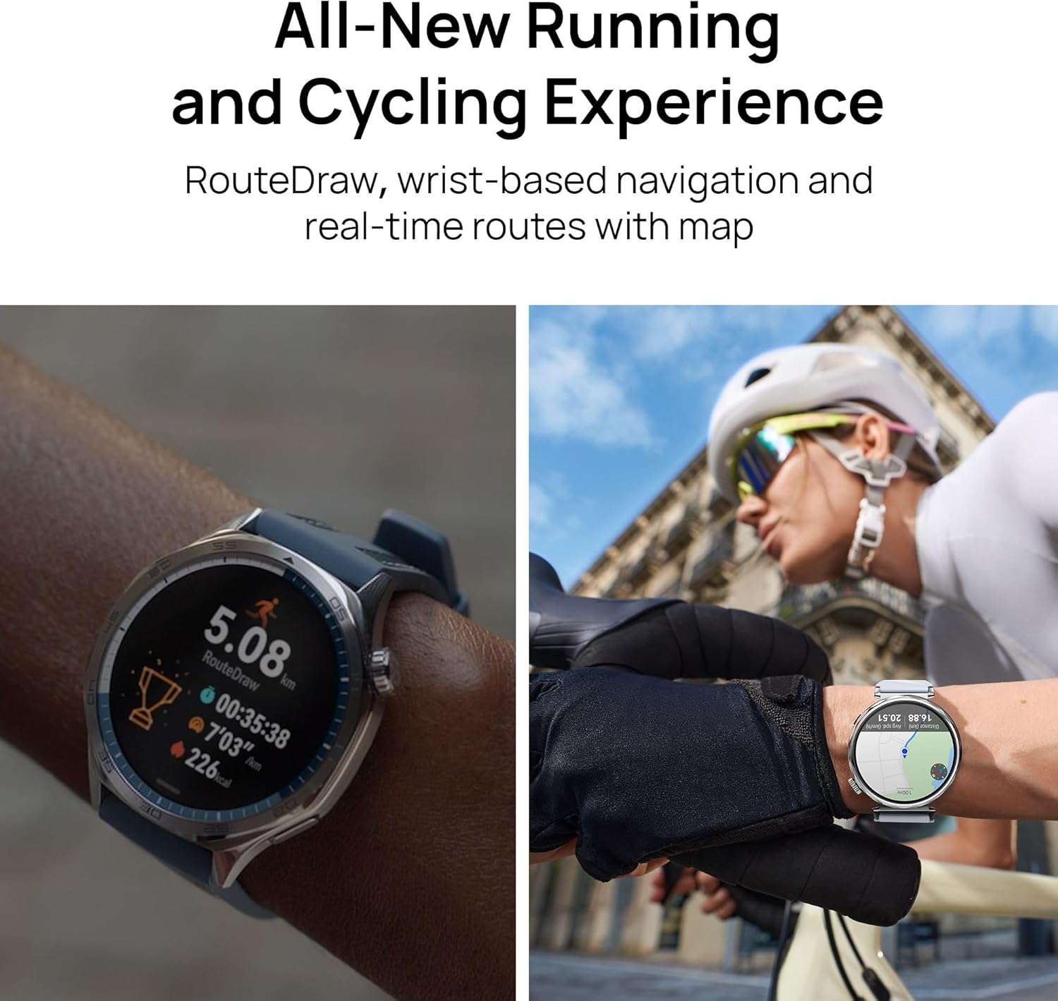 HUAWEI WATCH GT5 46mm Smartwatch, upto14 Days Battery Life,Sharp-Edged Design, Health Tracking, iOS & Android Compatible, Blue