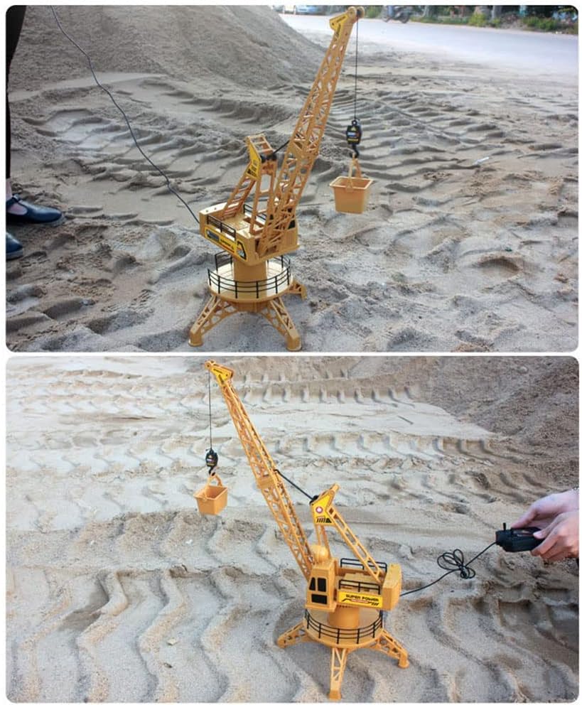 4CH Rc Remote Control Simulation Crane Construction Toys Rc Crane Tower Rc Truck Model Toys 180 Degree Rotate Birthday Xmas Gifts