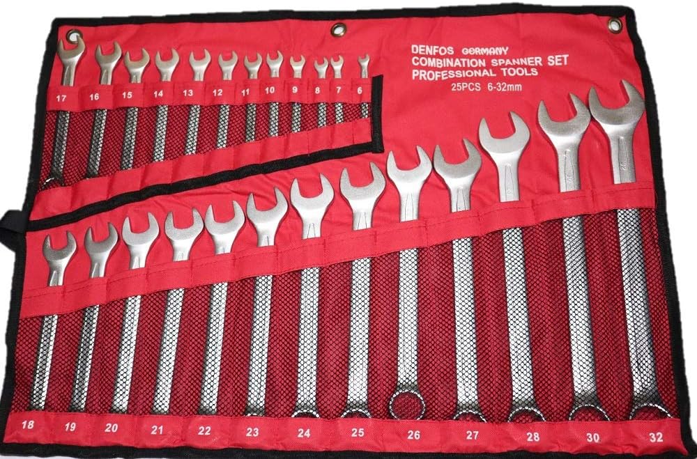 DENFOS Combination Wrench Set 25 Pcs (6-32mm)