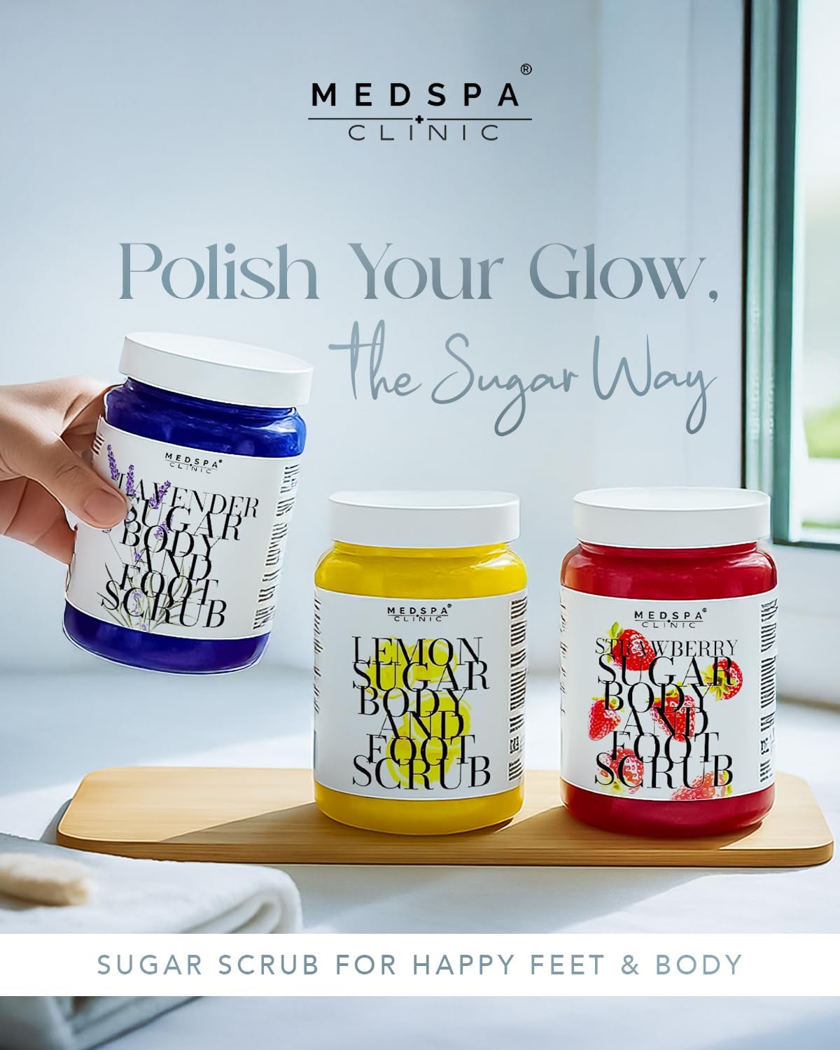 MEDSPACLINIC Lavender Sugar Body and Foot Scrub 500g