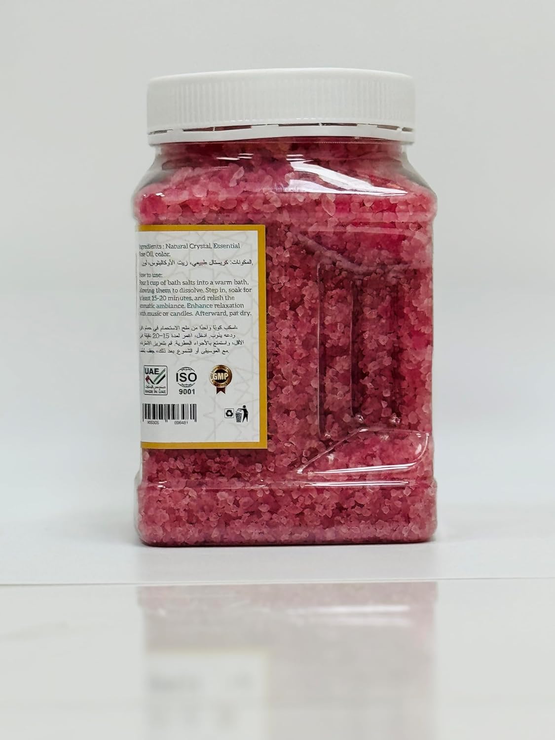 MEDSPA Rose and Hibiscus Bath Salt for Body & Foot Spa, Calming, Relaxing, Muscle Pain Relief, Aromatherapy, Pure and Natural Essential Oil Infused with Hibiscus Flower 3kg 105oz