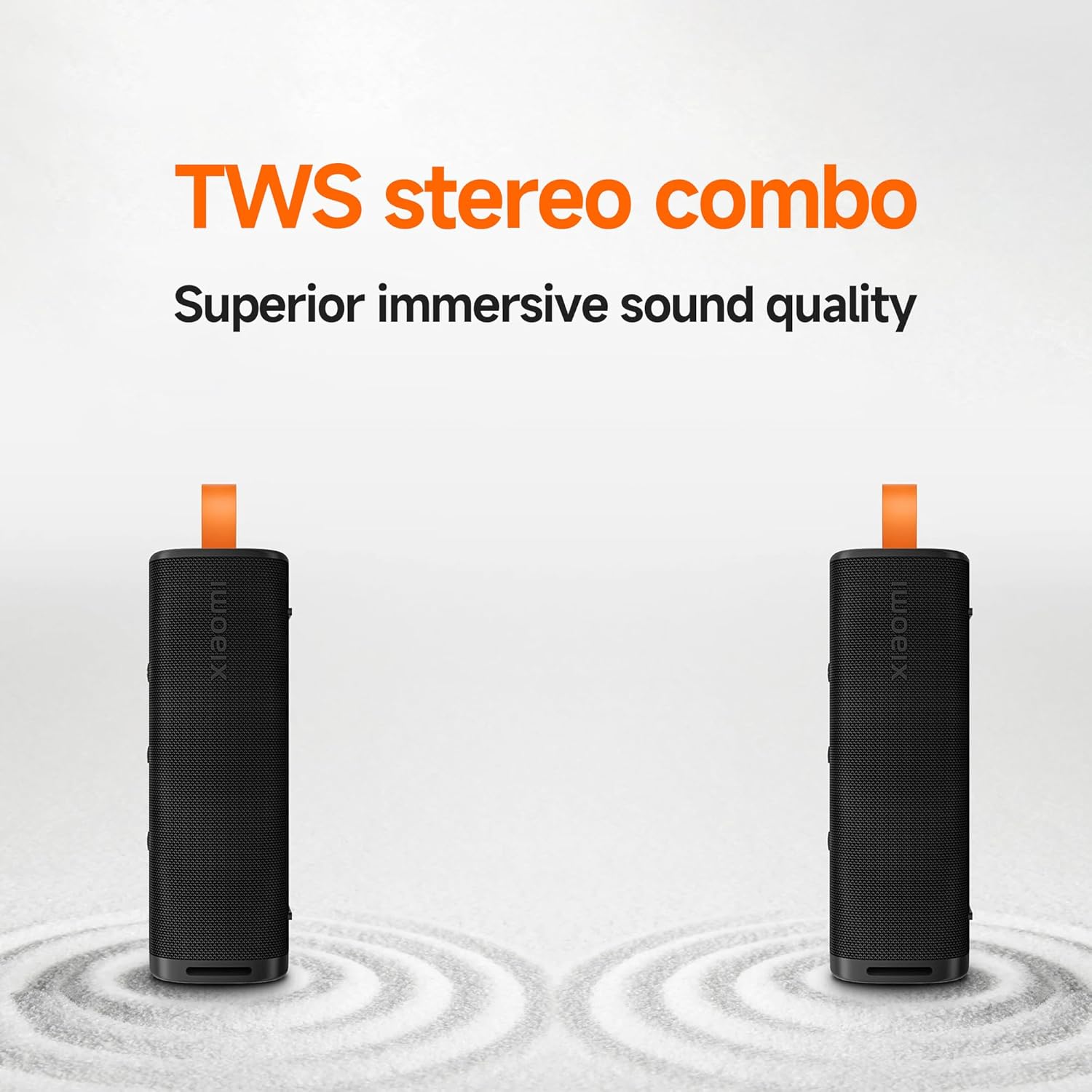 Xiaomi Portable Bluetooth Speaker (30W), Sound, True Wireless Stereo, Bluetooth 5.4, IP68 Waterproof, Long Time Playback, Black