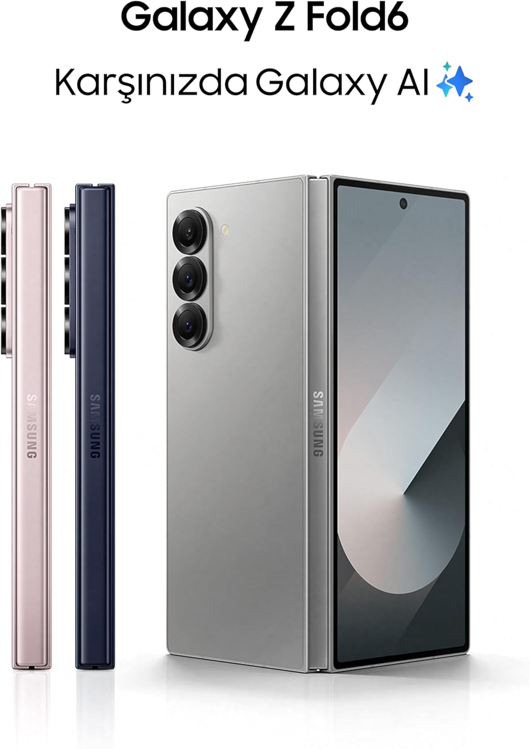 SAMSUNG Galaxy Z Fold6, 12GB RAM, 256GB Storage, Pink, Big Screen, 1 year Seller Warranty (International Version)