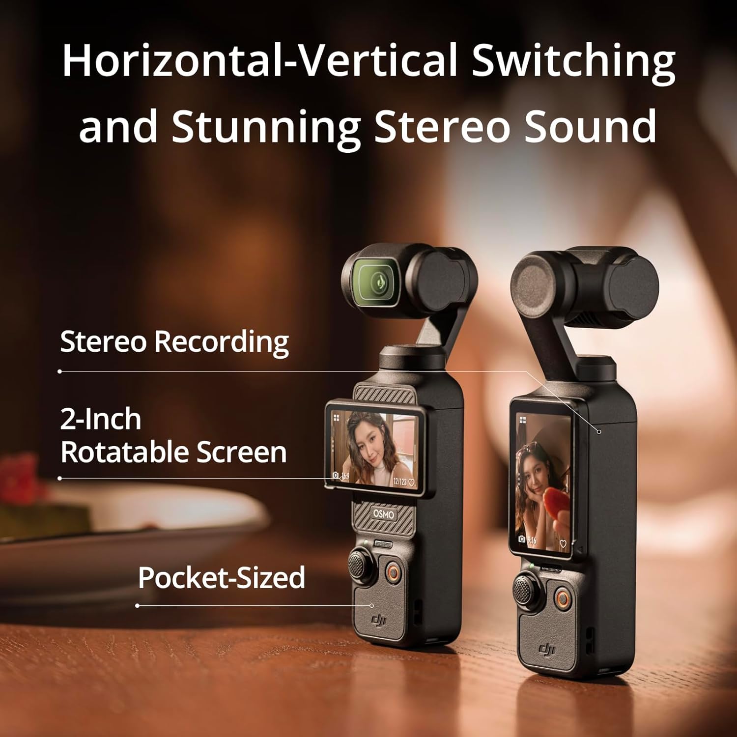 مجموعة DJI Osmo Pocket 3 Creator، كاميرا Vlogging مع مستشعر CMOS مقاس 1 بوصة وفيديو بدقة 4K/120 إطارًا في الثانية، وتثبيت ثلاثي المحاور، وتتبع الوجه/الأشياء، وميكروفون متضمن لصوت واضح، إصدار الإمارات العربية المتحدة مع دعم الضمان الرسمي