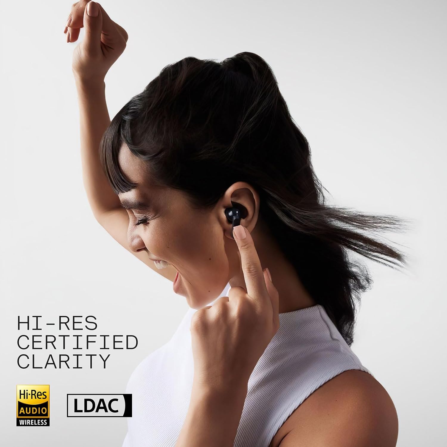 CMF BY NOTHING Buds Pro 2 Wireless Earbuds with ChatGPT Integration, Hi-RES Audio with LDAC 50 dB Hybrid noise cancelling earbuds, IP55 waterproof 43H play time 6 HD Mics headphones, Dark Grey