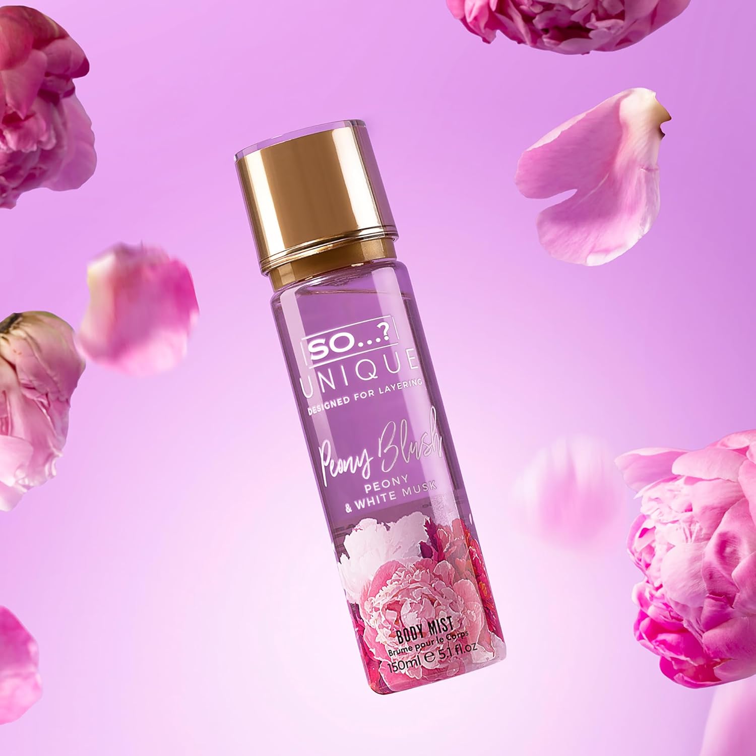 رذاذ عطر للجسم برائحة الفاوانيا من سو يونيك للنساء، 150 مل