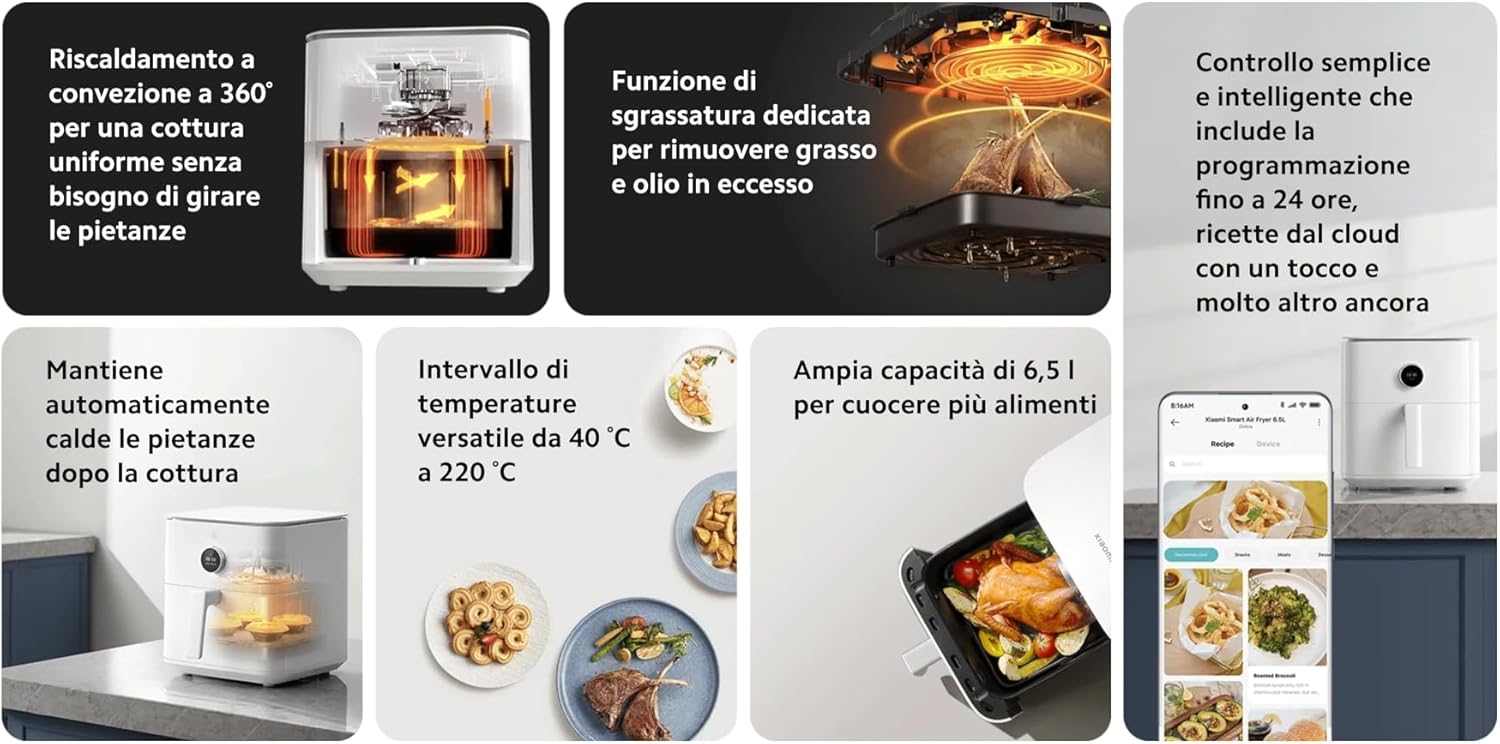 Xiaomi Smart Air Fryer 6.5L blk