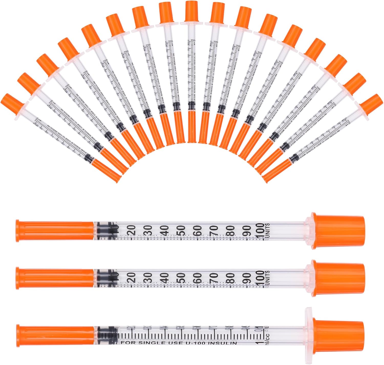 CAKKVDE 20 Pack 1ml Multi-Purpose Distribution MeasuringTools (31G 8mm) | Precision Liquid Control for Cake Decorating, Pets Feeding & Craft Supplies - Individually Sealed Packaging