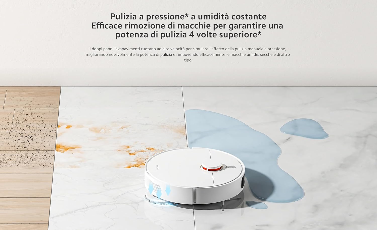 Xiaomi Robot Vacuum S10+| Dual Pad Pressure | Powerful Suction Fan Blower- 4000pa| Smart 3D obstacle avoidance | with a 5200mAh Battery capacity |Remote control via Xioami Home App Control | White