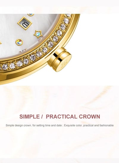 NAVIFORCE Luxury Women Watch Fashion Stainless Steel Waterproof Bracelet Wrist Watches with Date NF5016
