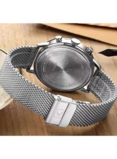Men's 8313 Water Resistant Stainless Steel Analog Watch - Silver