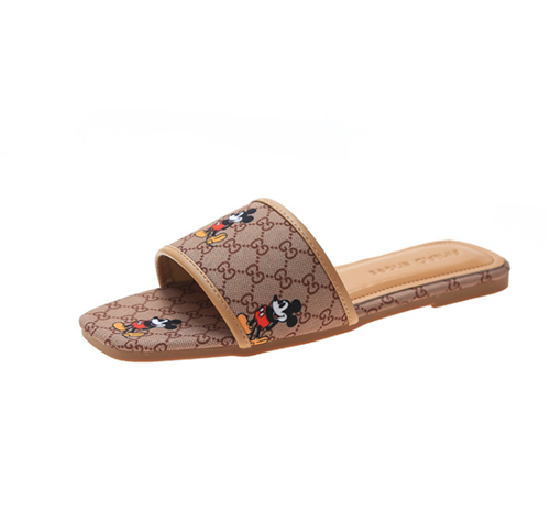 LADIES-SLIPPER-NW-228 - 38, BROWN