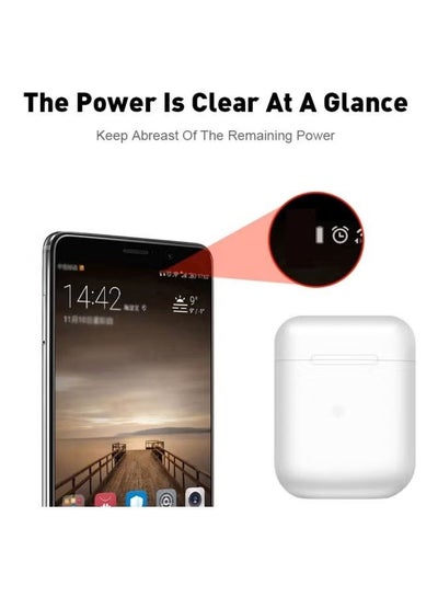 TWS i12 V5.0 Double earphones , Sports Wireless Bluetooth Headset for Apple iPhone, iPad, Android Phones and Tablets, Windows PC, Tablets and Smart Phones with Charging Case